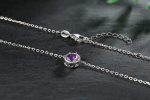 Presentski Birthstone Necklace for Women Sterling Silver 925 Solitaire Pendant Dainty Necklace Birthday Gifts for Women Girls Birthstone Necklaces for Mom - Image 4